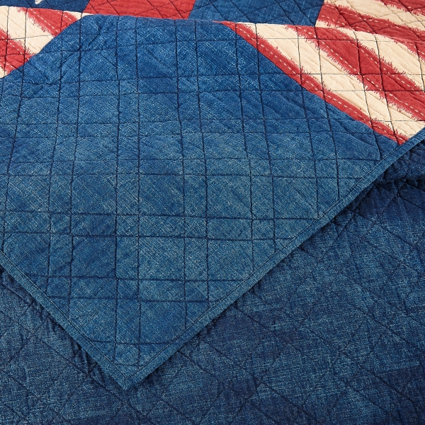 Americana Patch 3-pc. Full/Queen Quilt Set