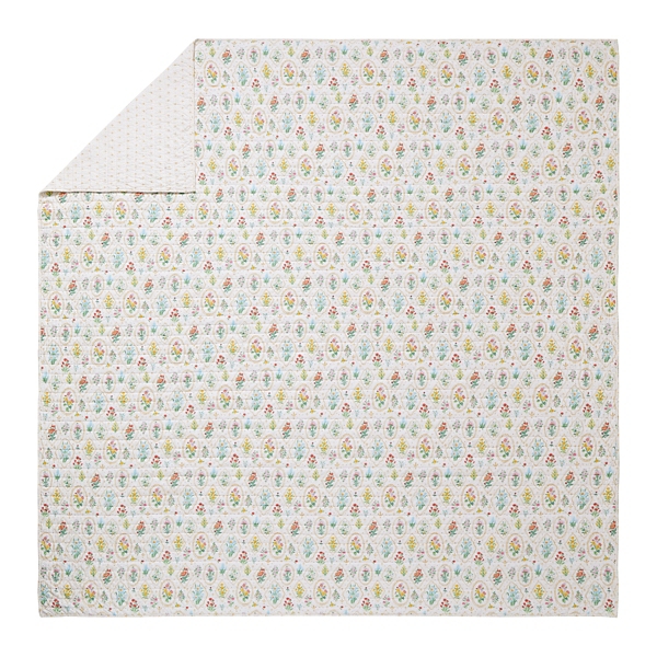 Floral Wallpaper 2-pc. Twin Quilt Set