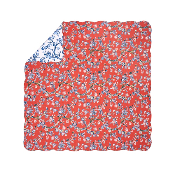 Red Floral Dreams 3-pc. King Quilt Set