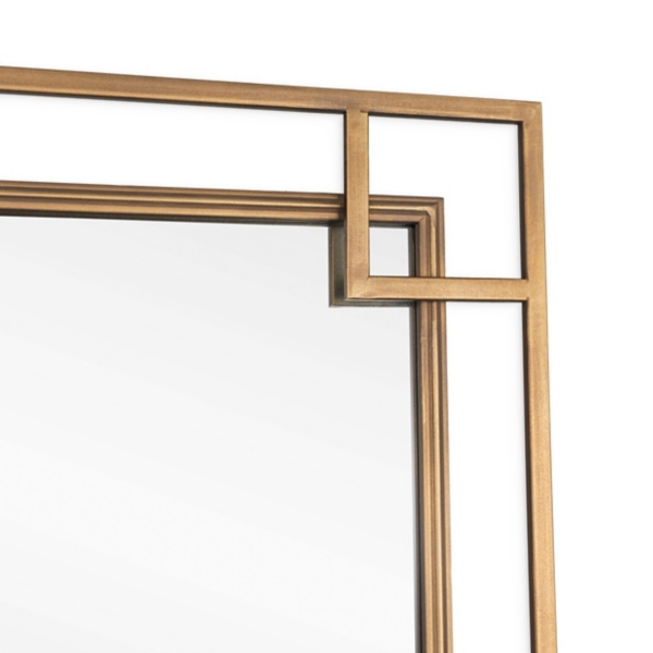 Kirklands Mavis Bronze Open Square Frame Wall Mirror | Hamilton Place