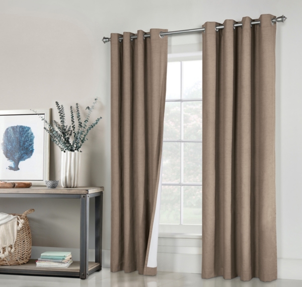 Pebble Ventura Blackout Curtain Panel Set, 63 in.