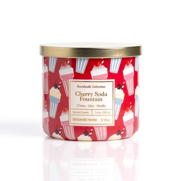 Cherry Soda Fountain 3-Wick Jar Candle