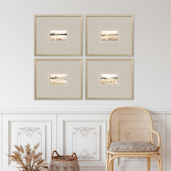 Subtle Landscapes Framed Art Prints, Set of 4