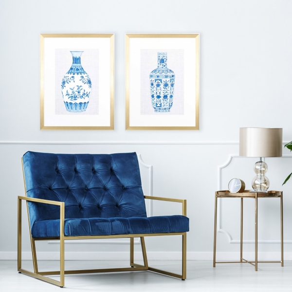 Chinoiserie Vases I Framed Art Prints, Set of 2