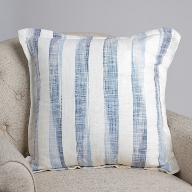 Blue Dashed Indoor/Outdoor Pillow