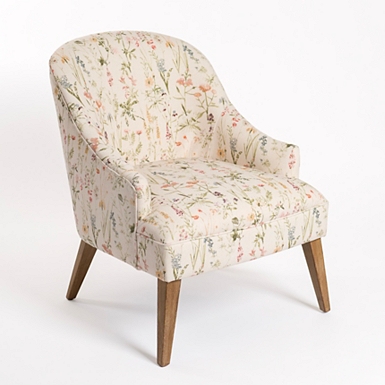Vintage Floral Aubrey Accent Chair