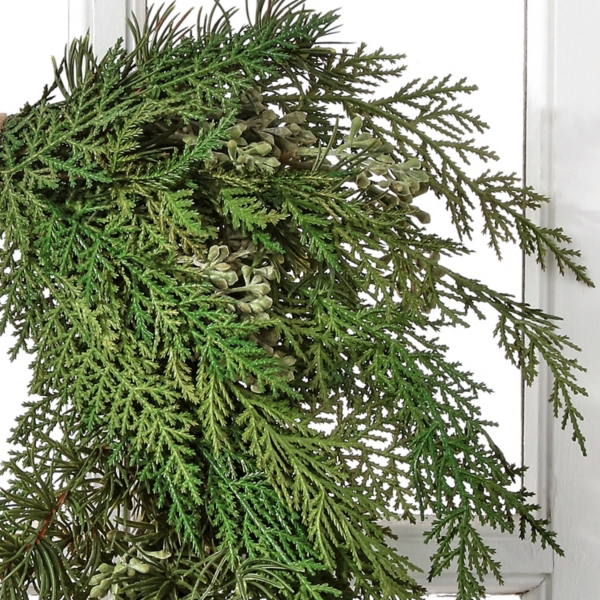 Natural Touch Cedar Heart Shape Hanging Decoration