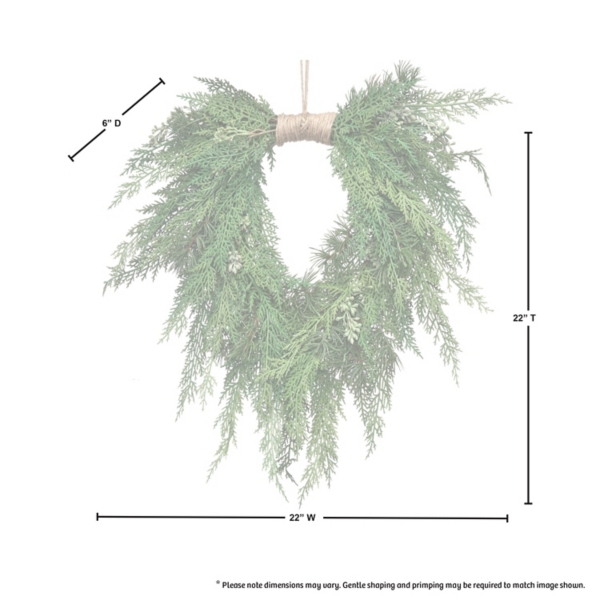 Natural Touch Cedar Heart Shape Hanging Decoration