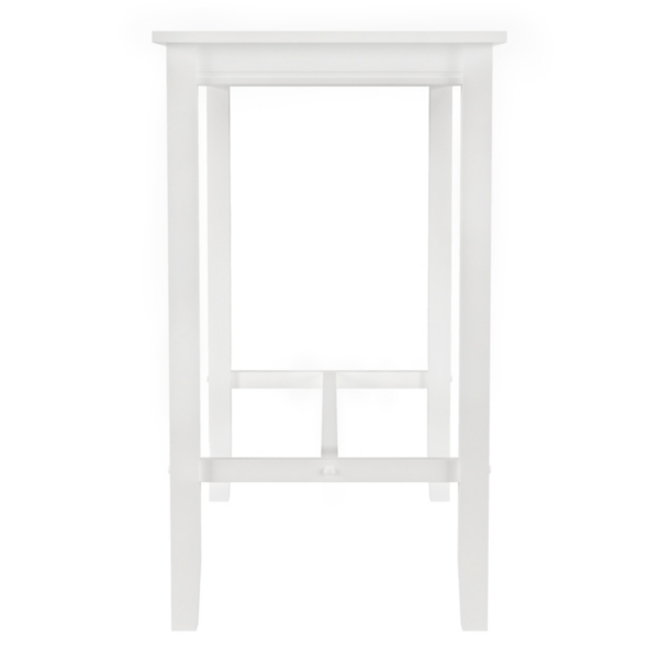 White Wood Claridge Counter Height Table