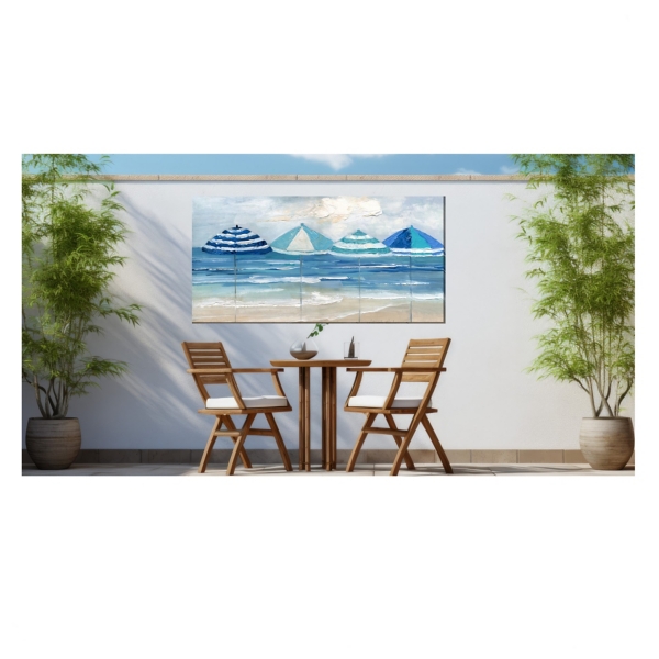 Chorus Line Outdoor Canvas Art Print