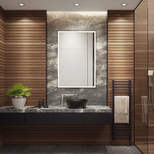 Houston LED Rectangular Wall Mirror