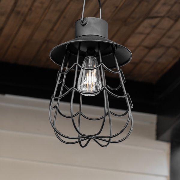 Metal Cage Hanging Solar Lantern