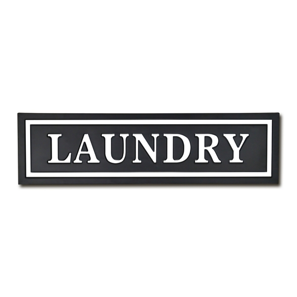 Black Metal Laundry Wall Sign Kirklands Home
