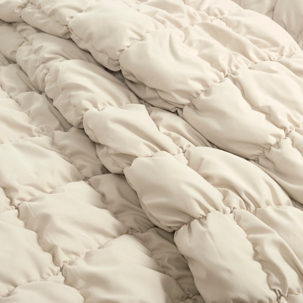 Neutral Puff 3-pc. Full/Queen Comforter Set