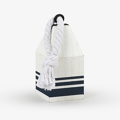 Wooden Sailboat Coastal Figurine
