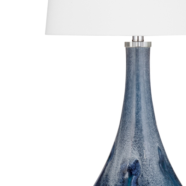 Blue Glass Nanda Table Lamp