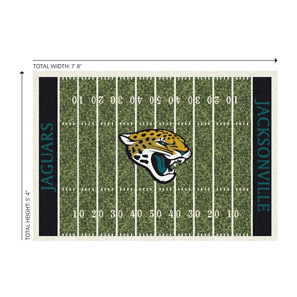 Jacksonville Jaguars Home Field Area Rug, 6x8