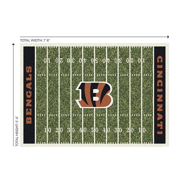Cincinnati Bengals Home Field Area Rug, 6x8