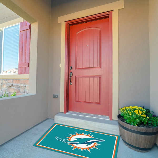 Miami Dolphins Area Rug, 3x4