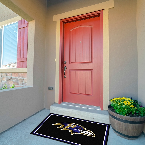 Baltimore Ravens Area Rug, 3x4