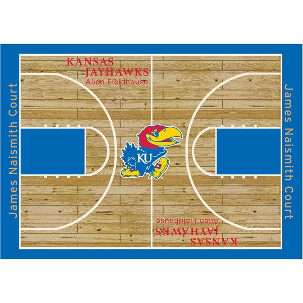 University of Kansas Courtside Area Rug, 4x6
