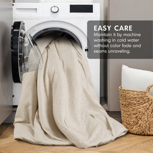 Cream Chambray 3-pc. King Comforter Set