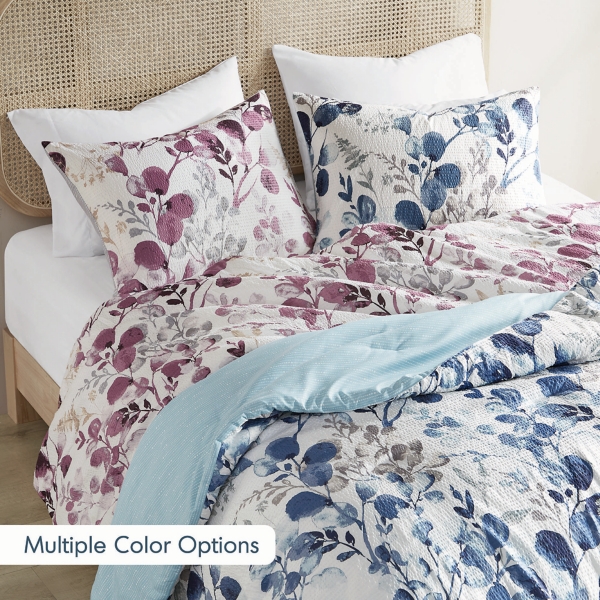 Blue Botanical 3-pc. King Comforter Set