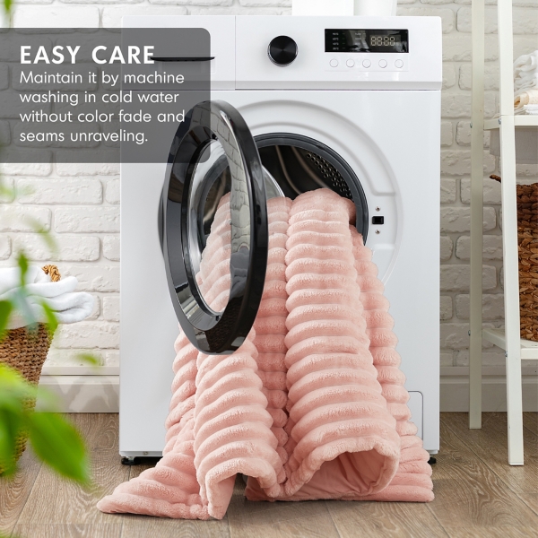 Fluffy Ribbed 2-pc. Twin Comforter Set