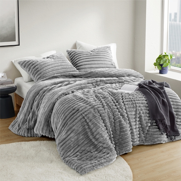 Fluffy Ribbed 2-pc. Twin Comforter Set