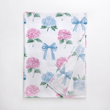Flags & Fireworks Plush Throw