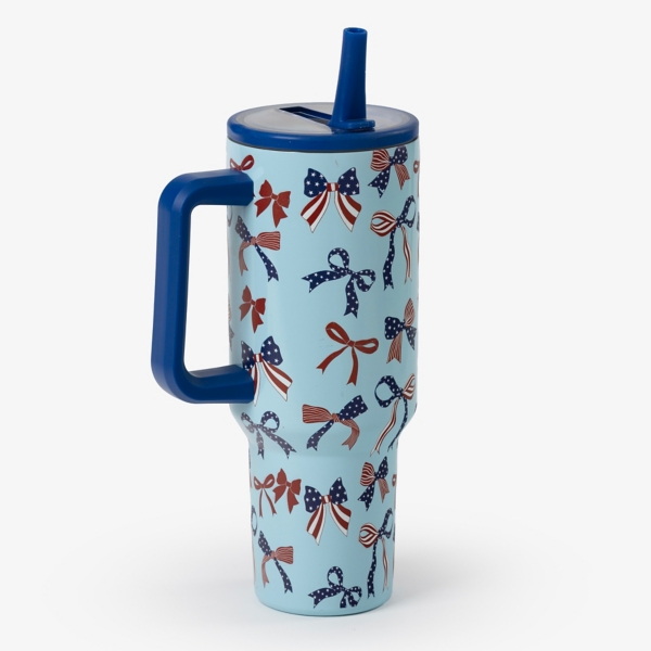 Patriotic Bows Otto 40 oz. Insulated Tumbler