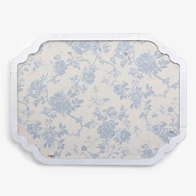 Round Scalloped Woven Wall Shelf
