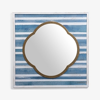 Round Scalloped Woven Wall Shelf