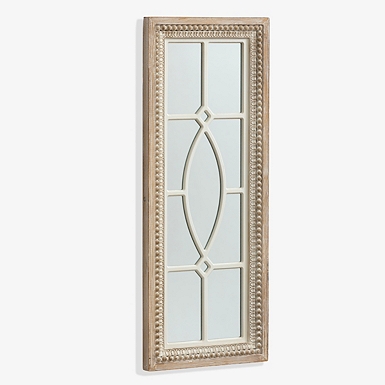 White Distressed Panel Wall Mirror | Kirklands Home