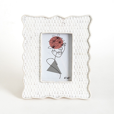 Natural Carved Seashell Picture Frame