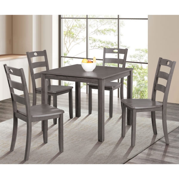 Gray Wood Brooke 5-pc. Dining Furniture Set