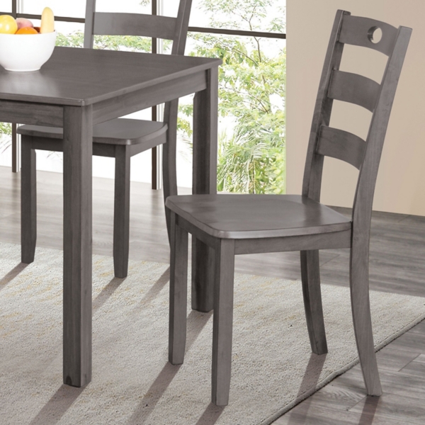 Gray Wood Brooke 5-pc. Dining Furniture Set