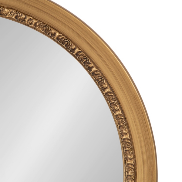 Gold Ornate Round Willow Wall Mirror