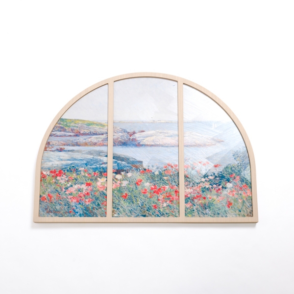 Hidden Paradise Paneled Arch Framed Art Print