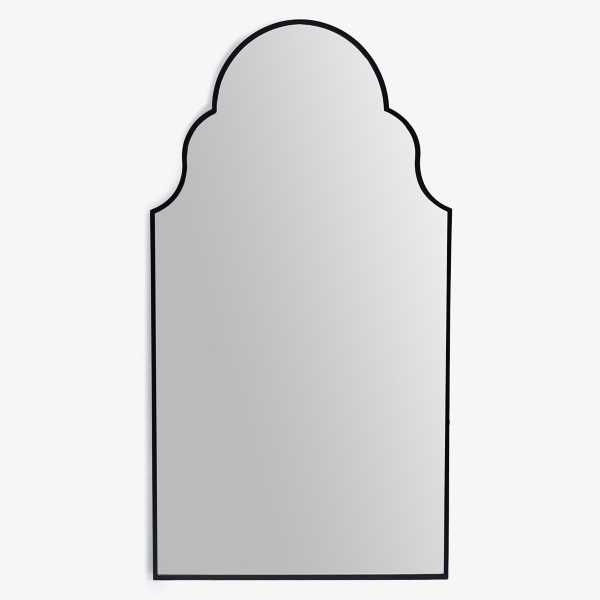 Sophia Black Metal Arch Mirror