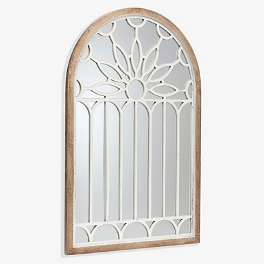 White Distressed Panel Wall Mirror | Kirklands Home