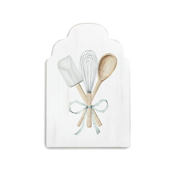 Utensils Arched Wood Art Print | Kirklands Home