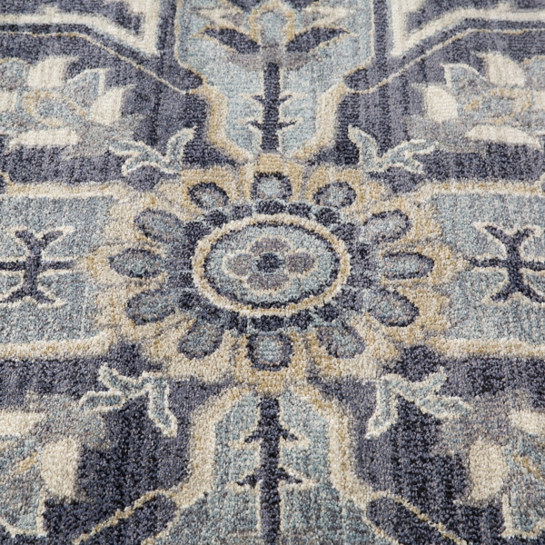 Jordan Eva Purple Medallion Area Rug