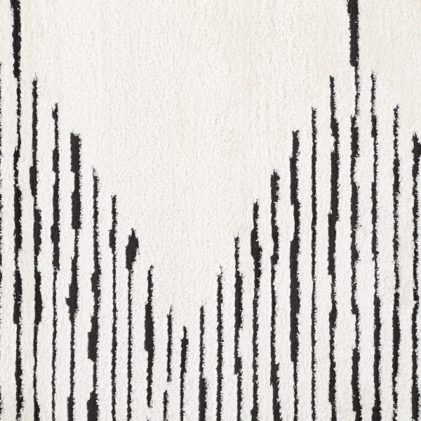 White Moroccan Area Rug, 7x9