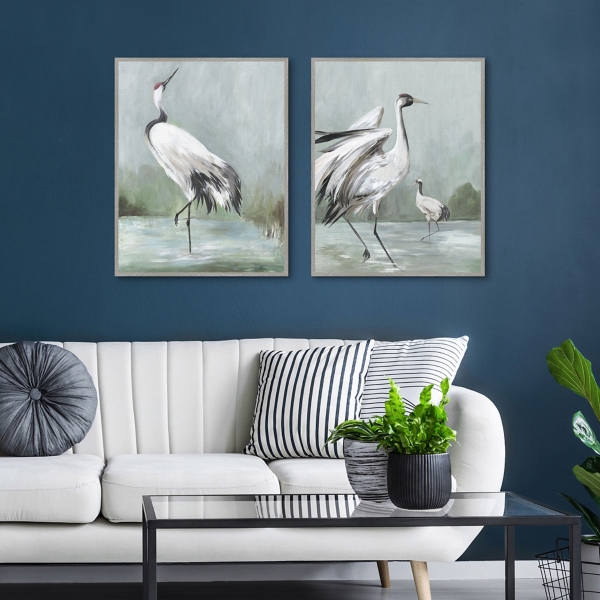 Noble Beauty Framed Canvas Art Prints, Set of 2