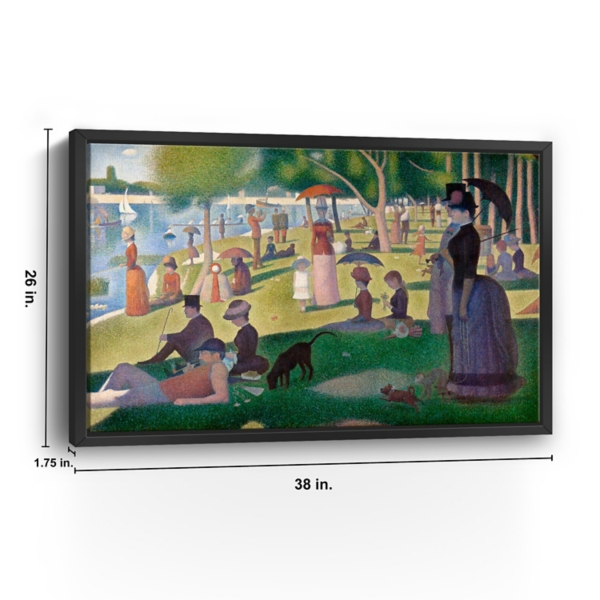 A Sunday Afternoon Framed Canvas Art Print