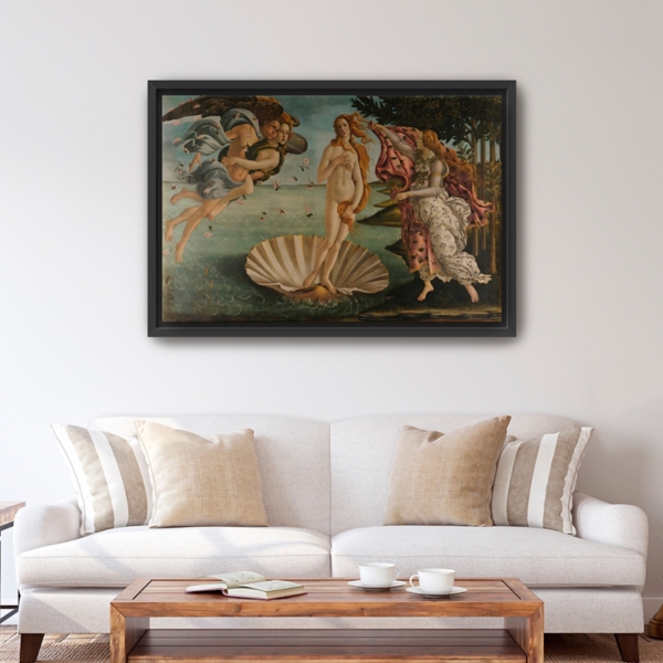 Birth of Venus Framed Canvas Art Print, 48x32 in.