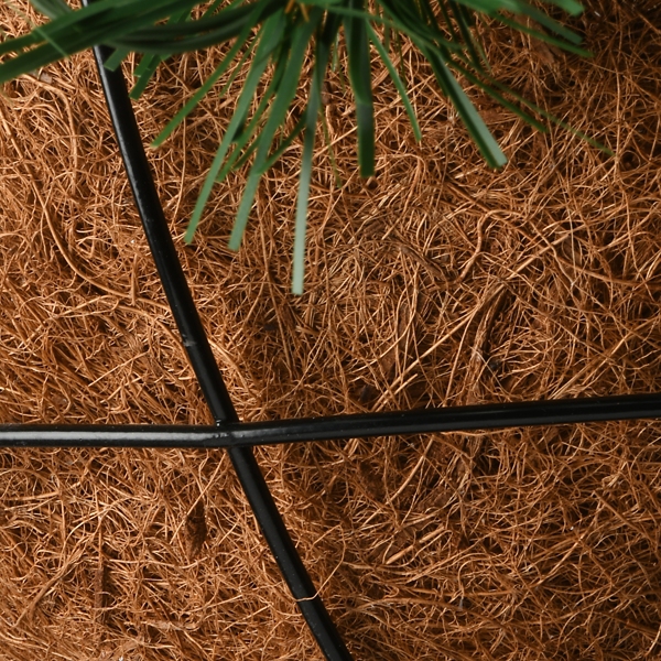 Pre-Lit Tiffany Fir Christmas Hanging Basket