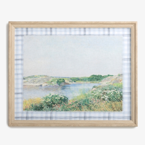 Cape Inlet Plaid Framed Art Print | Kirklands Home