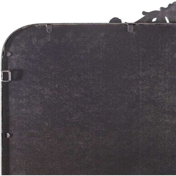 Aarlen Antique Black Mantel Mirror